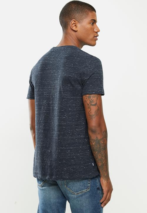 Superdry. - Ol vintage emb tee - deepwter blue grit
