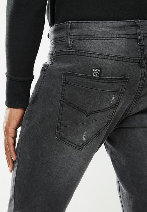 Cutty - Denim jean basic - charcoal