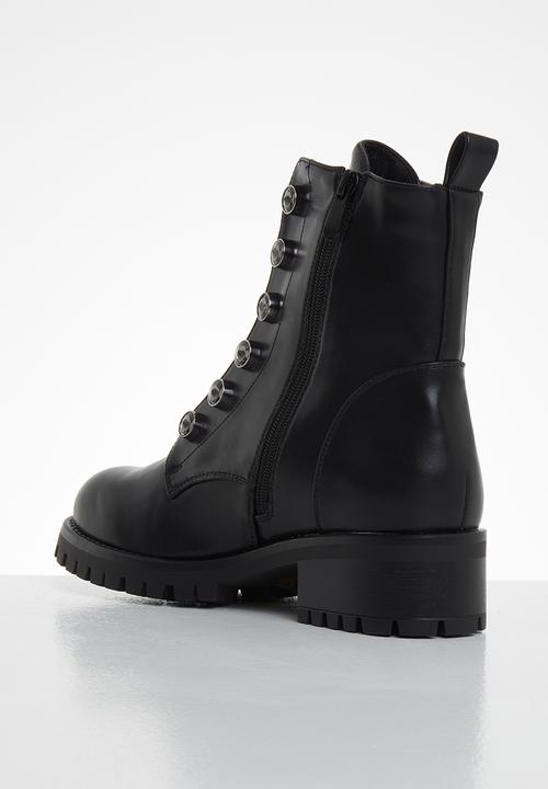 SISSY BOY - Chain fever grunge boot - black