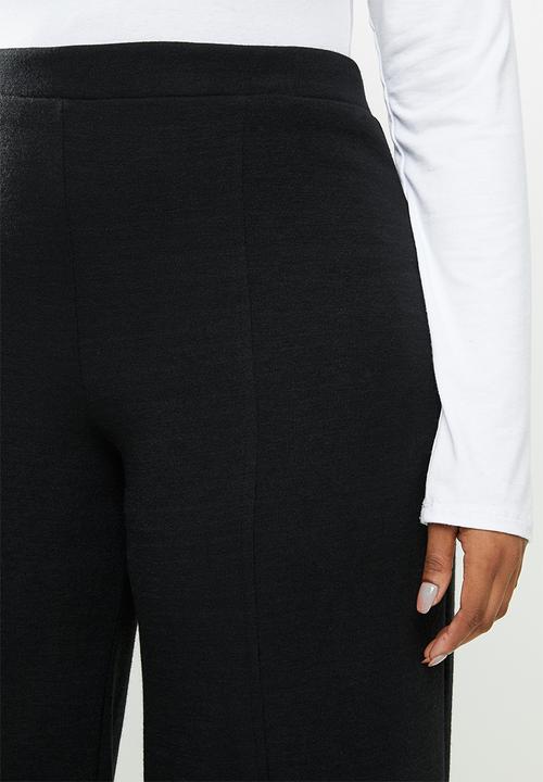 Me&B - Plus knit melton lounge pant - black
