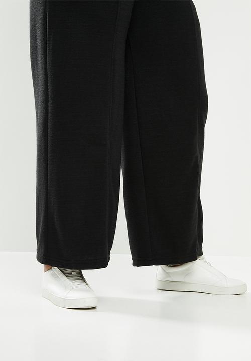 Me&B - Plus knit melton lounge pant - black
