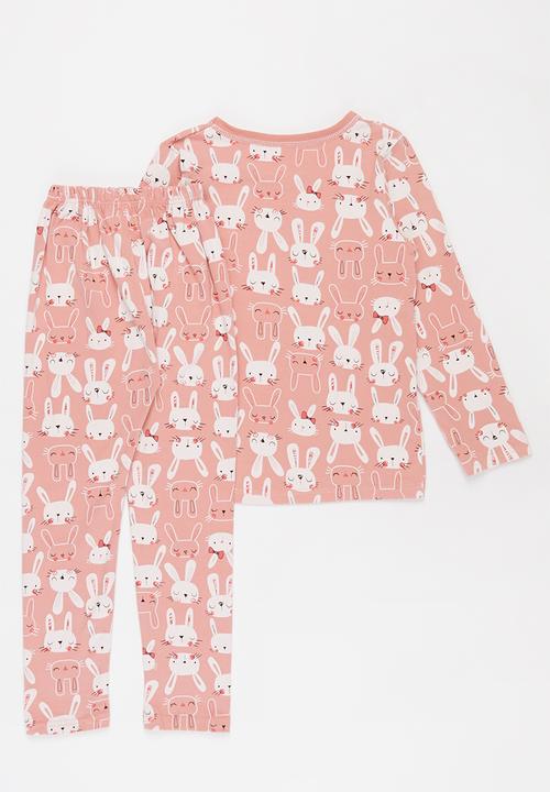 Pop Candy - Girls printed pj set - pink