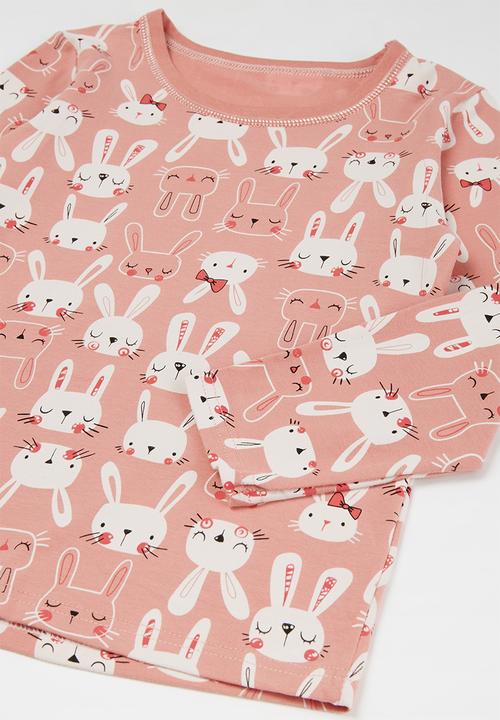 Pop Candy - Girls printed pj set - pink
