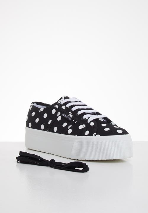 SUPERGA - 2790 polkadots - black white dots