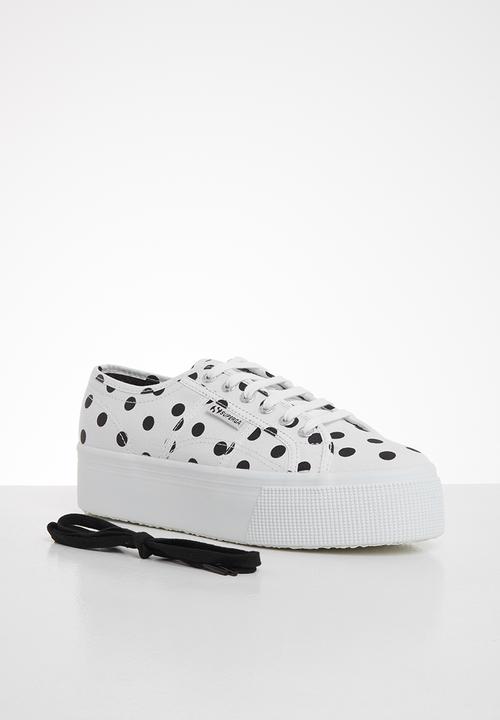 SUPERGA - 2790 polkadots - white black dots