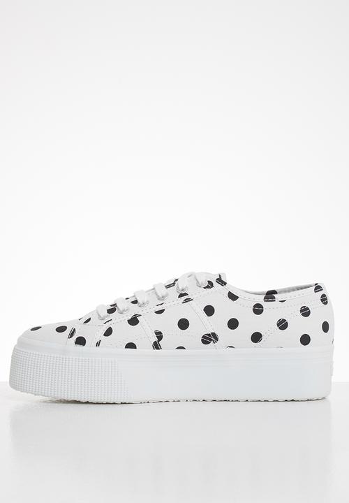 SUPERGA - 2790 polkadots - white black dots