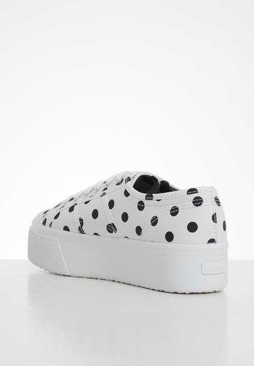 SUPERGA - 2790 polkadots - white black dots