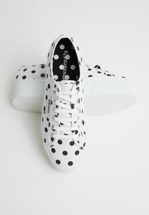 SUPERGA - 2790 polkadots - white black dots