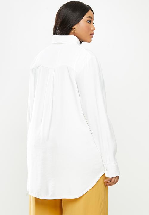 Me&B - Plus oversized shirt - white