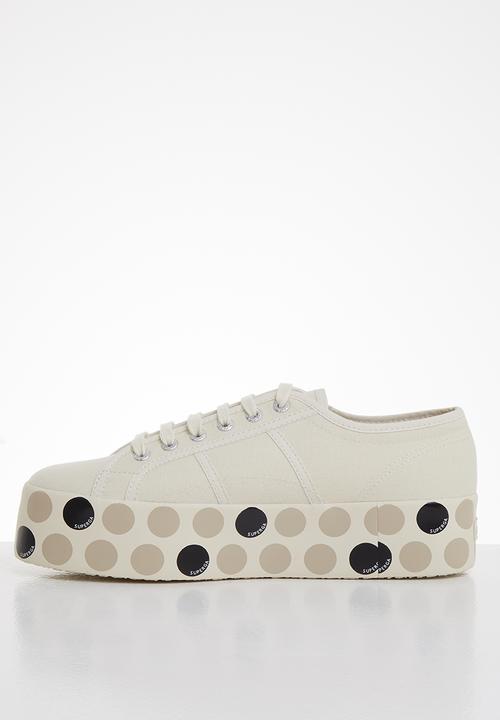 SUPERGA - 2790 logo polka - beige gresso