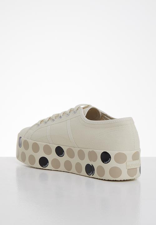 SUPERGA - 2790 logo polka - beige gresso