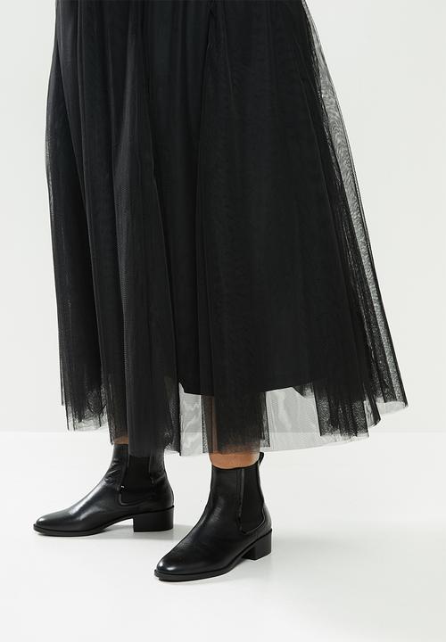 Me&B - Plus layered tulle skirt - black