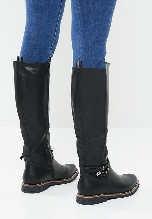 Miss Black - Dolinde knee length boot - black
