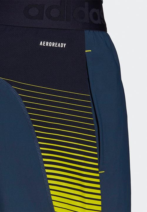 adidas Performance - Sl wv c pants - crew navy/acid yellow