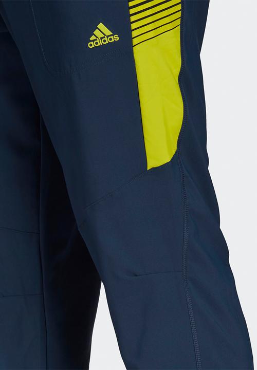 adidas Performance - Sl wv c pants - crew navy/acid yellow