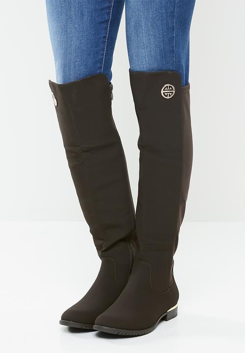 Miss Black - Hadar 3 over the knee boot - choc