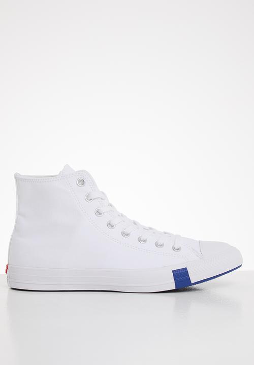 Converse - Chuck Taylor All Star multi logo - white/rush blue/rose maroon 