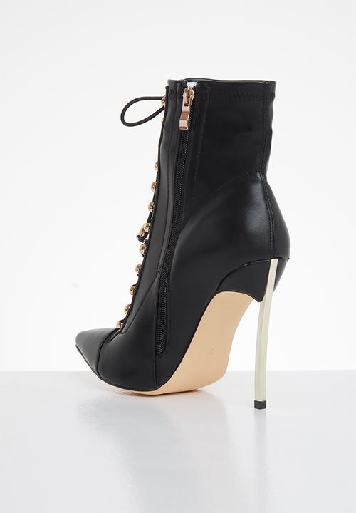 SISSY BOY - In victorian ankle boot - black