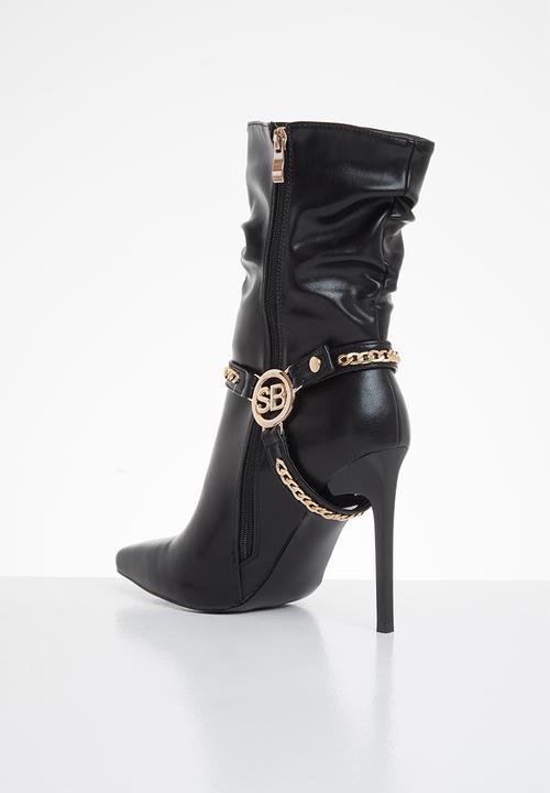 SISSY BOY - Heel the chain ankle boot - black