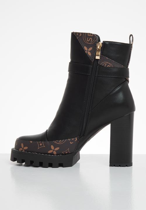 SISSY BOY - Mixed on demand chunky boot - black