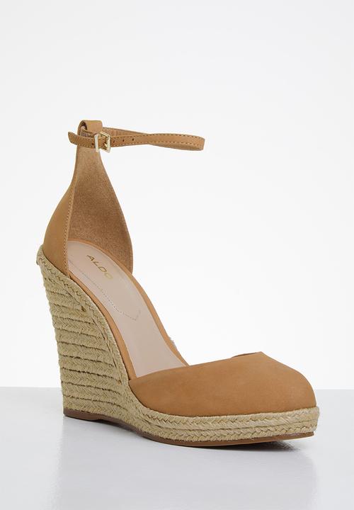 ALDO - Nasua suede wedge heel - tan
