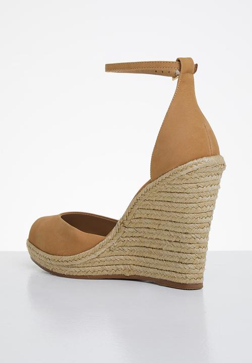 ALDO - Nasua suede wedge heel - tan