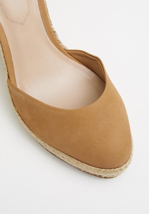 ALDO - Nasua suede wedge heel - tan