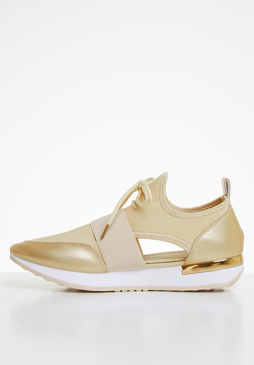 Tom Tom - Side cut-out sneaker - gold