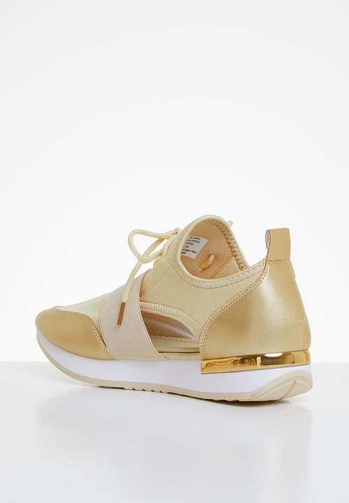 Tom Tom - Side cut-out sneaker - gold