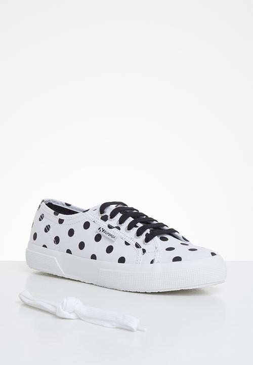 SUPERGA - 2750 polkadots - white black dots