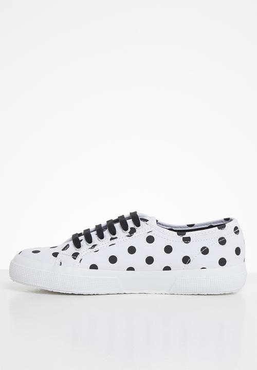 SUPERGA - 2750 polkadots - white black dots