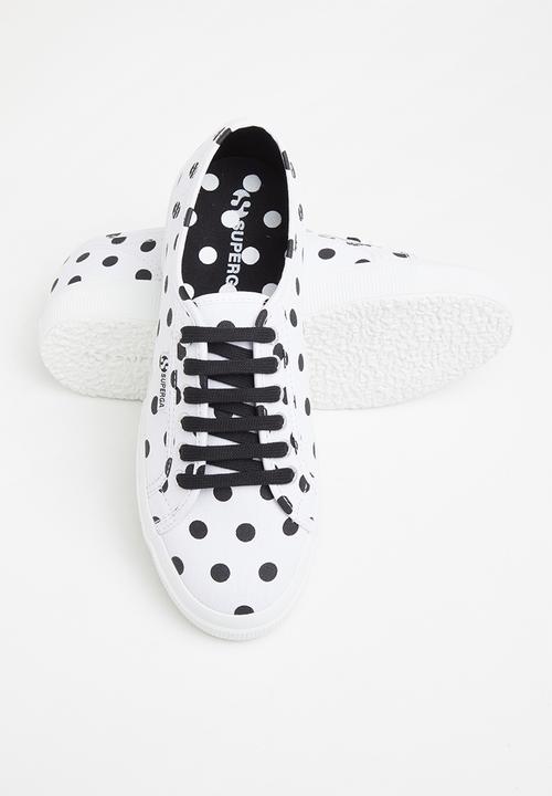 SUPERGA - 2750 polkadots - white black dots