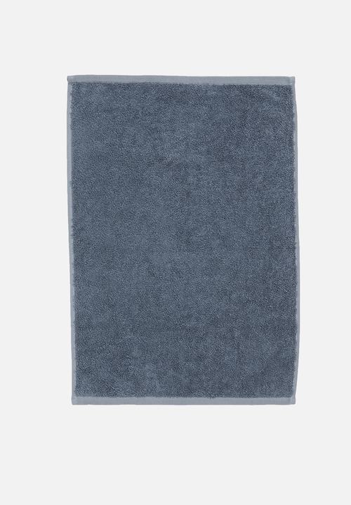 Linen House - Nara bamboo cotton towel - bluestone