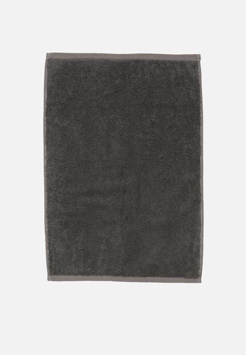 Linen House - Nara bamboo cotton towel - charcoal