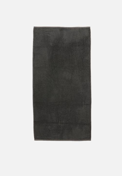 Linen House - Nara bamboo cotton towel - charcoal