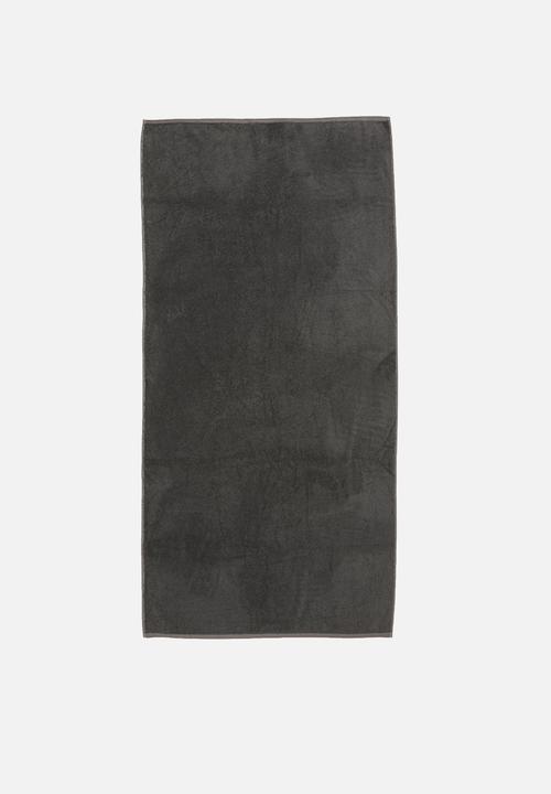 Linen House - Nara bamboo cotton towel - charcoal