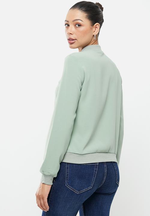 Vero Moda - Coco long sleeve bomber - green