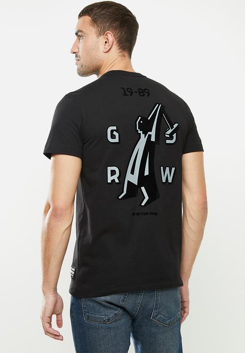 G-STAR - Gs raw hammer r short sleeve tee - black
