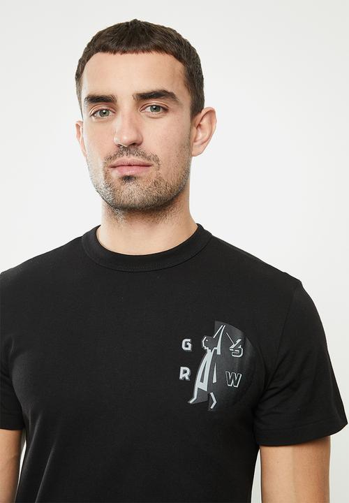 G-STAR - Gs raw hammer r short sleeve tee - black