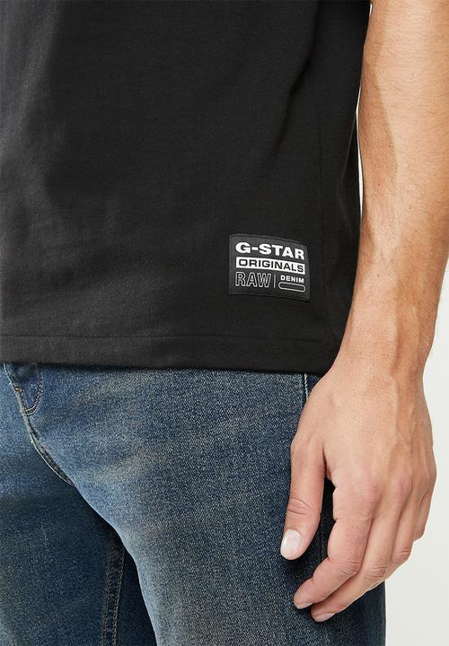 G-STAR - Gs raw hammer r short sleeve tee - black