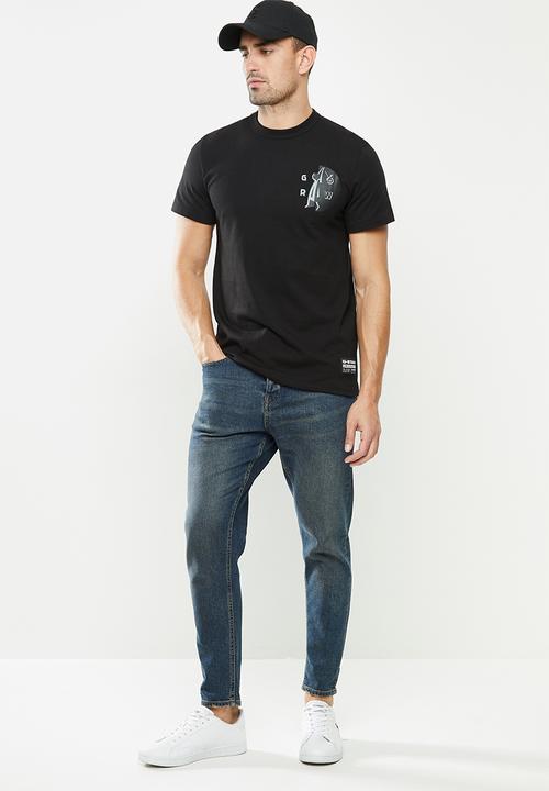 G-STAR - Gs raw hammer r short sleeve tee - black