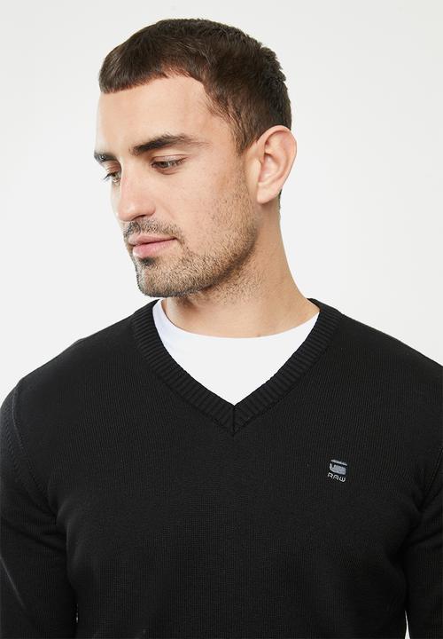 G-STAR - Classic sport v knit - black