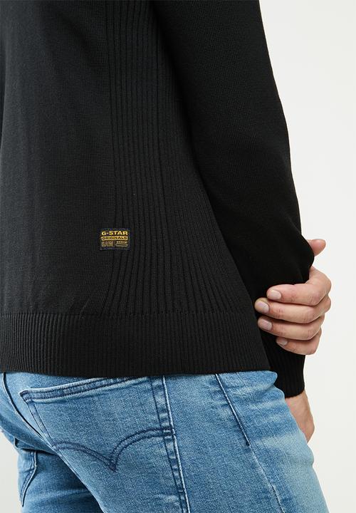G-STAR - Classic sport v knit - black