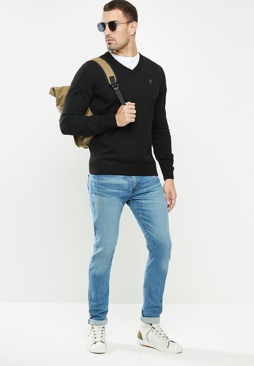 G-STAR - Classic sport v knit - black