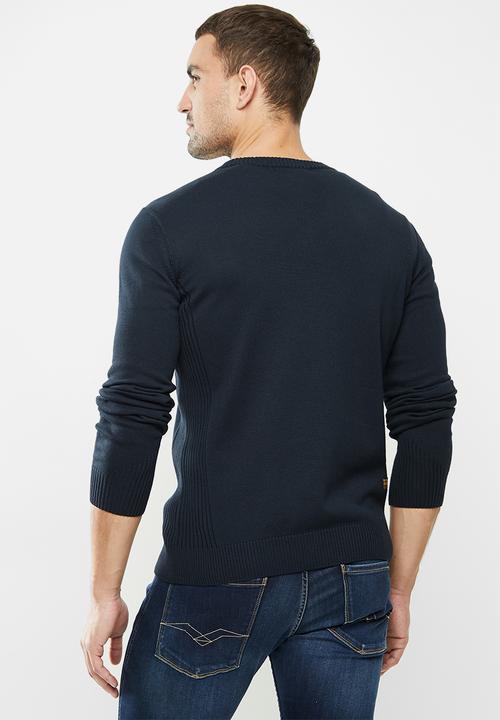 G-STAR - Classic sport v knit - navy