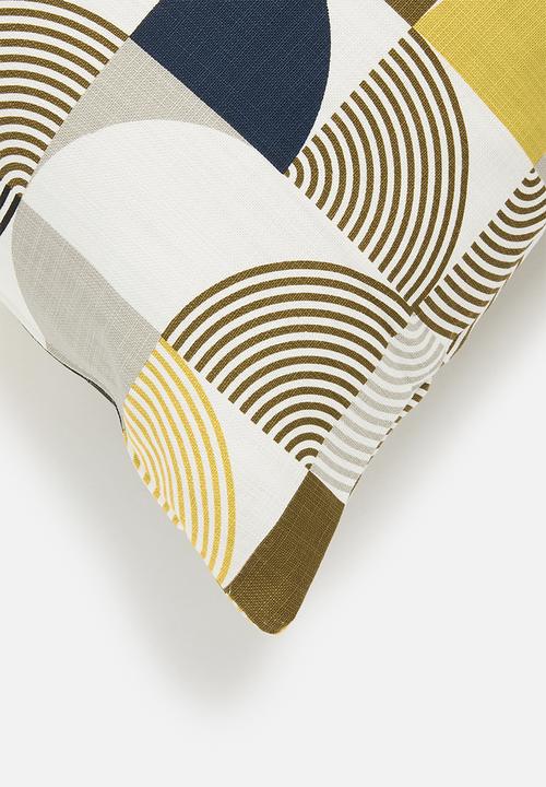 Sixth Floor - Retro circular outdoor cushion cover - multi