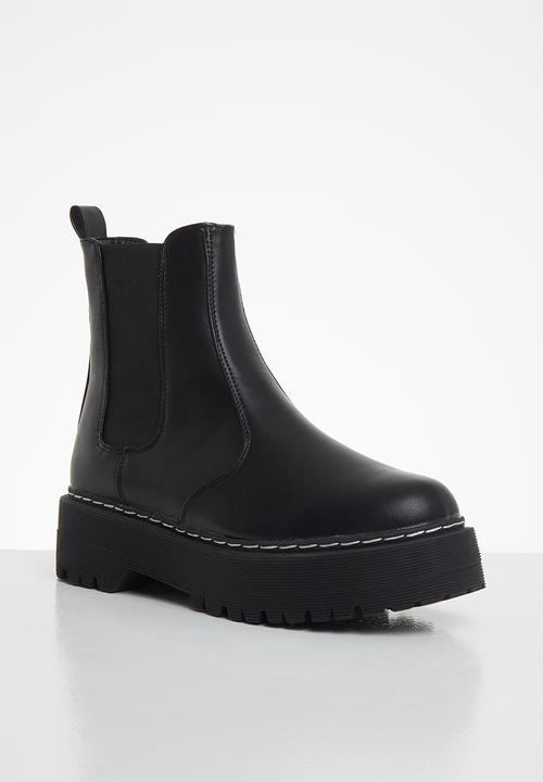 Footwork - Martiny chunky chelsea boot - black