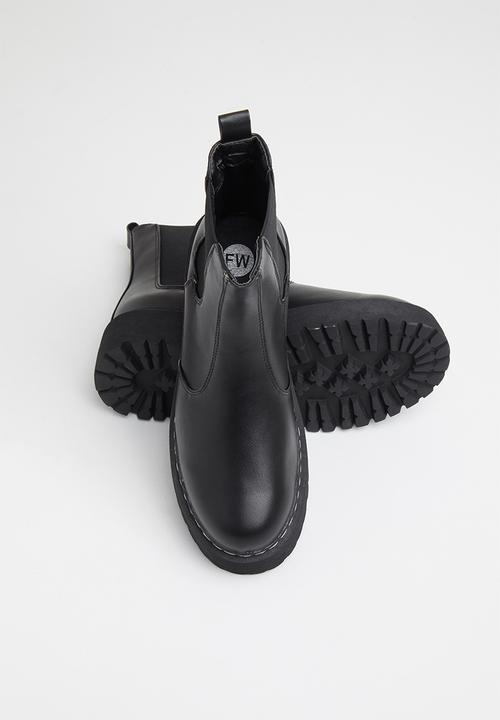 Footwork - Martiny chunky chelsea boot - black