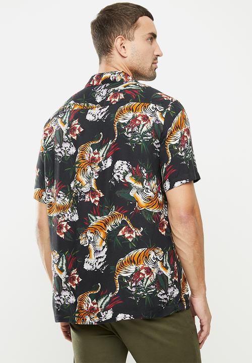 MANGO - Tiger shirt - multi