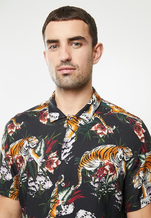 MANGO - Tiger shirt - multi